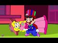 Wow, Beautiful Peach! - Mario vs Luigi Fall in Love Peach! - Peach Showtime - Super Mario Animation