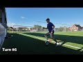 How To Train Alone As A Midfielder | Turns, Dribbling, And Passing