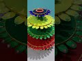 How to Make beautiful and amazing Diya stand at home using plastic spoons, card board & Glass Bottle