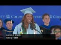 Columbia University Emotional Graduation Speech “Just Keep Swimming” | Student, Zusi Inegbeniki