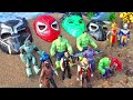 WADIDAW!! HULK DILEMPAR KE DANAU OLEH VENOM, HULK VS VENOM VS CAPTAIN AMERICA VS SPIDERMAN VS FLASH