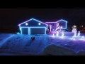 2016 Christmas Light Show - Drone Video Footage - SnoMutt Lights