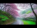 Relaxing Rain Sounds with Beautiful Blossoms Nature: Sleep, Relaxation, Meditation, Yoga, Study 🌿