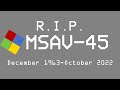MS Agent Television Channel 45 (MSAV-45) Final Sign Off (October 21st, 2022)