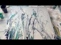 Magical Flower Garden - Ninja Swipe Acrylic Pour Tutorial - Abstract Art - Fluid Art