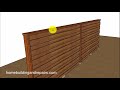 Wood Privacy Fencing With Horizontal Fence Pickets – Building Ideas for Do-It-Yourselfers