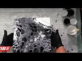 Acrylic pour painting - Black and White - Fluid Art Monochrom !
