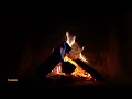 Night Fire Ambience & Crackling Fire Sounds (full hd)🔥Crackling Fireplace Sounds & Black Screen 12 h