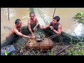 masang jaring trolll..langsung di sarang ikan dan dapat ikan besar besar