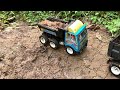 TRAGEDI MINIATUR TRUK ISUZU JUNGKIR BALIK DAN MELEWATI SUNGAI #trukoleng #mobiltruk