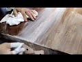 Manual repair of deformed cracked tables, repair completed | Furniture Restoration