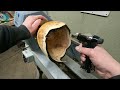 Wood turning - A Chunk of Yew (no mid roll ads)