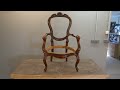 150 year old chair restoration with AMAZING result