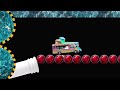 Giant Hamburger Transportation - Stickman Van Race on Marble Tunnel