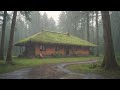 Sleep soundly with Heavy Rain & Forest Sounds | Country Relaxation