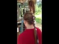 How to do hair with leather beaded hair accessory 2