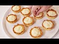Coconut tartlets / No flour. Dessert /. Tart recipe