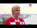 Croatian president in Russia for World Cup match