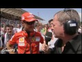 Michael Schumacher and Martin Brundle chat ahead of European GP 2008