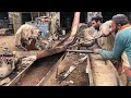 Completely Broken Chassis Repairing || Repair Cracked Truck Chassis By Excellent Welding