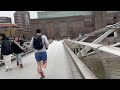 The Wibbly Wobbly Millennium Bridge in London | London's Marvel |  London Tourism | 4K