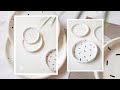 CERAMICS AT HOME l How to make plates, two different ways I (bisque and glaze)