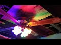 SMC DC52 ceiling fan with colored light bulbs
