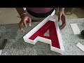 How to Make an Acrylic 3D Letter of a Bar?