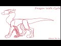 Dragon Walk Cycle Animation ☆