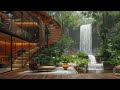 Luxury Villa with Beautiful Waterfall: The Sound of Fire and Birds Around Help Relax, Heal