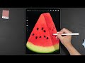 A REAL Procreate Beginner Tutorial 🍉 | Draw as a Professional Artist