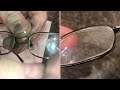 removing “Big” SCRATCHES from eyeglasses (coating removal)