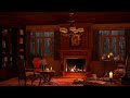 Deep Sleep Instantly with Rain Sounds and Fireplace in a Cozy Ambience