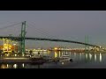Time Lapse Video - Vincent Thomas Bridge, San Pedro, California, USA