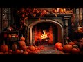Cozy Autumn Fireplace Sounds 3h   Relaxing Autumn Ambience - Halloween Ambience