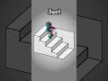 Stairs ILLUSION || Minecraft Animation || #shorts