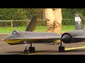 Amazing SR-71 Blackbird Stealth RC Turbine Scale Model Jet with Afterburn