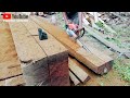 MOST EXPENSIVE MERBAU WOOD‼️ sawing wood using a stihl070 chainsaw