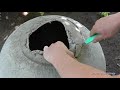 How to make cement balls for the garden, garden decor, garden crafts, patio crafts