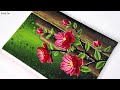 Flower Painting | Acrylic Painting | Flower Painting Acrylic / Acrylic Painting Easy - For Beginners