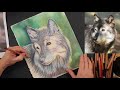 Coloured pencil wolf tutorial