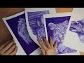 DRAWING UNTIL MY PEN RUNS OUT! Bic Ballpoint Pen Hardest Art Challenge | Drawing Non-Stop For Hours