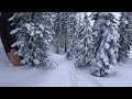 Crow's Nest On a POW Day Double Black Diamond Run @sugarbowlskiresort 4K