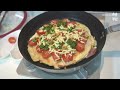 Egg quesadilla made with eggs and tortillas as a simple breakfast and nutritious snack