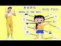 学中文 身体部位⎮Learn Part of the Body in Chinese⎮Body Parts Name in Chinese