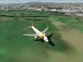 AEROFLY Crosswind TAP AIR Portugal Airbus A320 Landing Los Angeles Airport