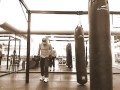 65 year old Army Paratrooper Veteran trying to up his game on the heavy bag.