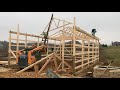 Amish build pole building in 1 day