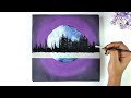 Lovely Moonlight Scenery ✨✨ | Relaxing Acrylic Painting
