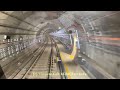 First train to Bayshore from Tanjong Rhu CAB view Thomson-East Coast Line Stage 4 Preview #tel4